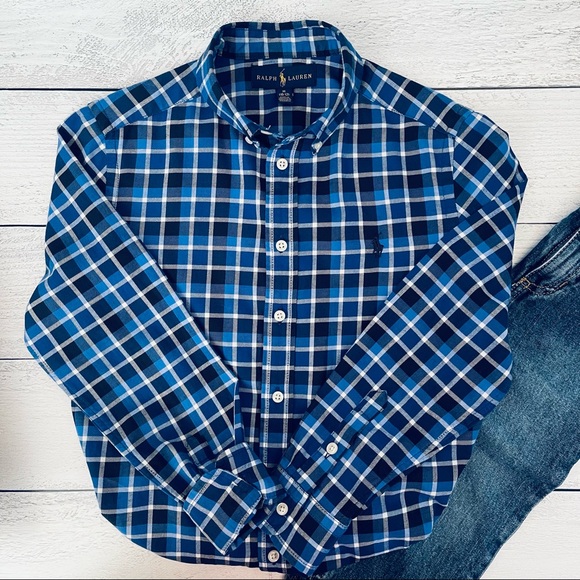 Ralph Lauren Other - Ralph Lauren Boys Plaid Button Down Shirt Size M (10-12)